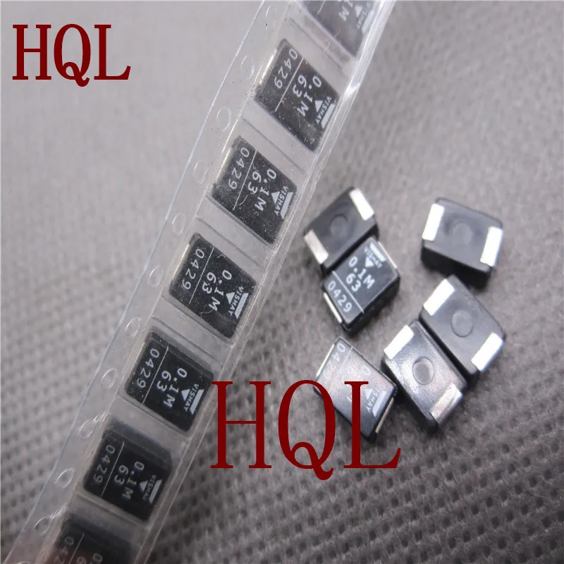 50 шт. 100NF 0,1 мкФ MKT1824 Металлизированная полиэфирная SMD пленочный конденсатор 0.1uF63V