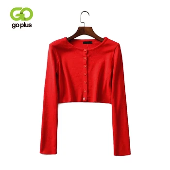 

GOPLUS Cardigan Korean Style Women's Knitted Jacket Jumper O-neck Pink Sweaters Swetry Damskie Pull Femme Kleding Vrouwen C9720