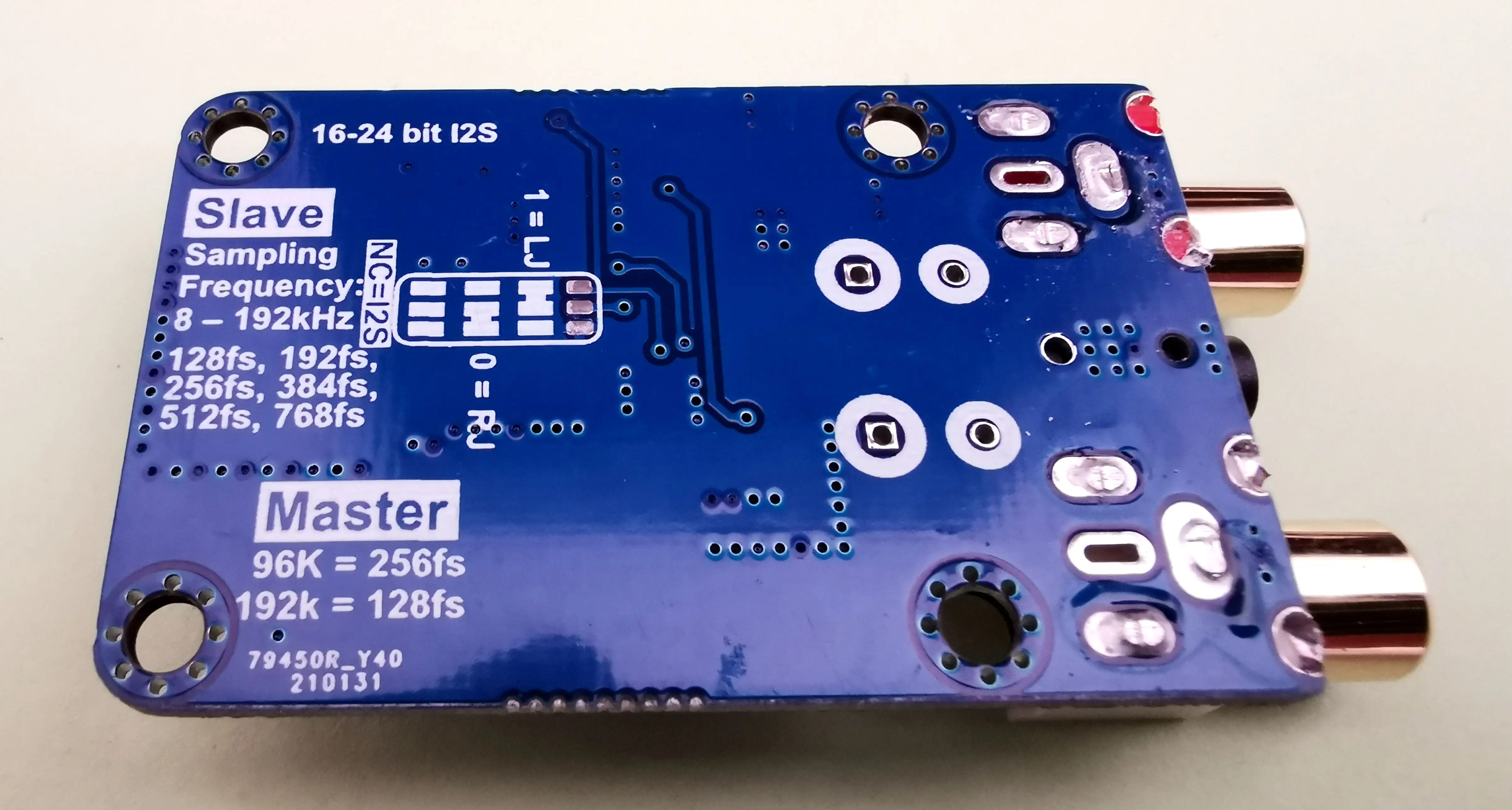 Audiophonics - ADC Convertisseur Analogique Numérique WM8782 I2S 24Bit  192kHz