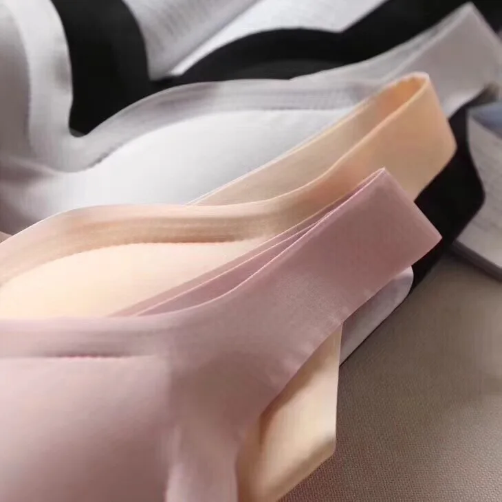 Seamless Fitness Candy Women Underwear Cooling Gathers Shock-Proof Thin Pad Push Up Bra Comfortable Intimate Bralette Lingerie