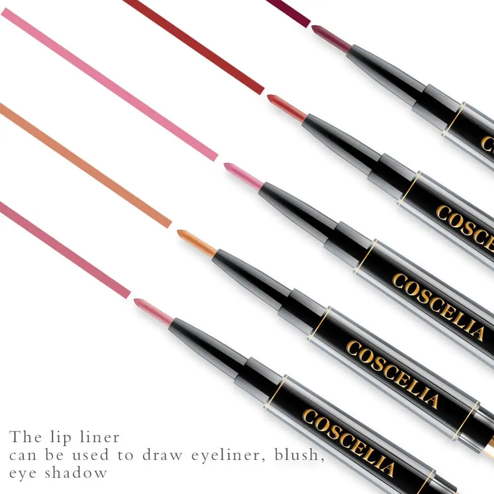 COSCELIA бренд 5 цветов стойкий карандаш для губ матовый водонепроницаемый карандаш для губ увлажняющие губные помады косметика для контурирования