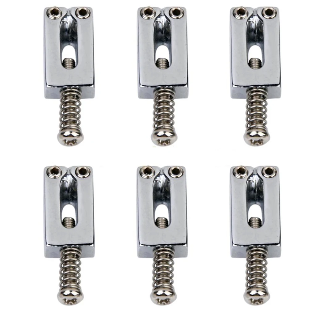

Electric Guitar Saddles Tremolo Bridge Metal Alloy Guitar Vibrato Saddles Fender Music Instrument Parts