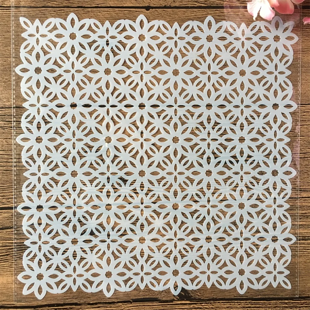 

20*20cm Irregular Stars Knot Texture DIY Layering Stencils Wall Painting Scrapbook Coloring Embossing Album Decorative Template