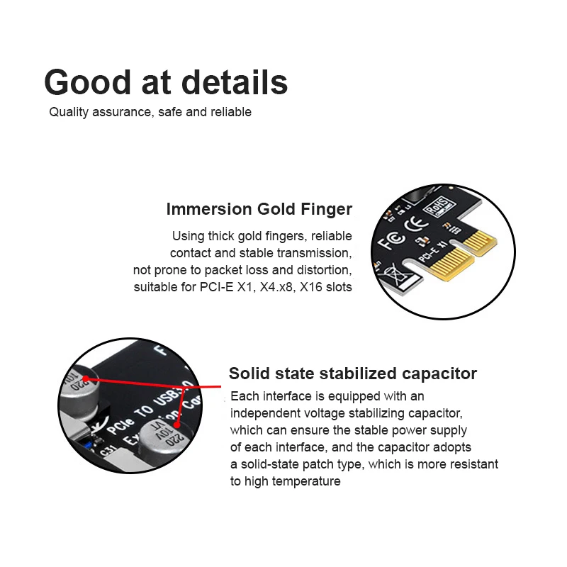 USB 3.0 PCI Express Adapter PCI E To 7 Ports USB 3 Expansion Adapter Card USB PCIe PCI-e X1 Hub Controller Converter For Desktop 2