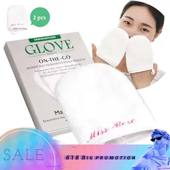 

Makeup Remover Gloves Easy to Clean Remove Daily makeup Remover Lip, Eye,Face,Eyelashes Parts Hand Wear Type, Easy to Operate