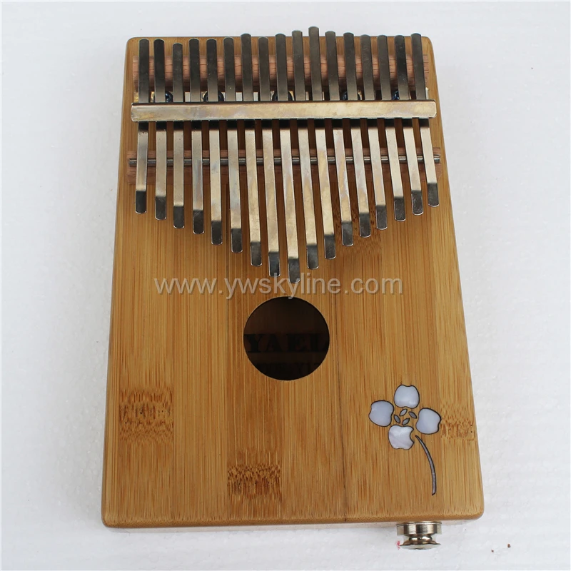 17 клавиш калимба, твердый корпус bambo «пианино для больших пальцев» музыкальный инструмент Kalimba аксессуары с звукоснимателем