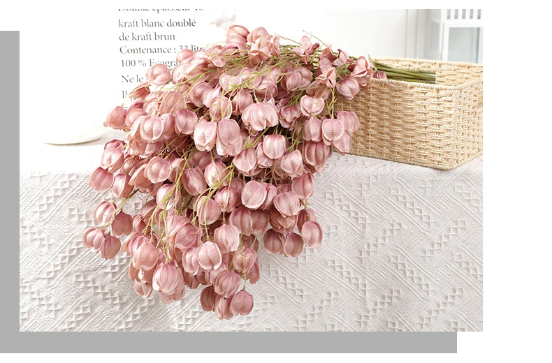 JAROWN Artificial Fake Flower Lantern Flower Vine Wedding Ceiling DIY Bouquet Decorative Home Hanging Decoration (28)