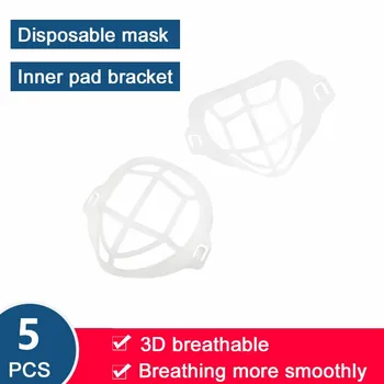 

IN STOCK 3D Masks Cone Reusable Face Mouth Mask Bracket Face Shields For Adults Women Fashion Silicone Breathing More Smoothly