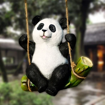 

Home Garden Resin Animal Crafts Gardening Landscape Sculpture Swing Koala Panda Monkey Pig Kindergarten Tree Ornament Decoration