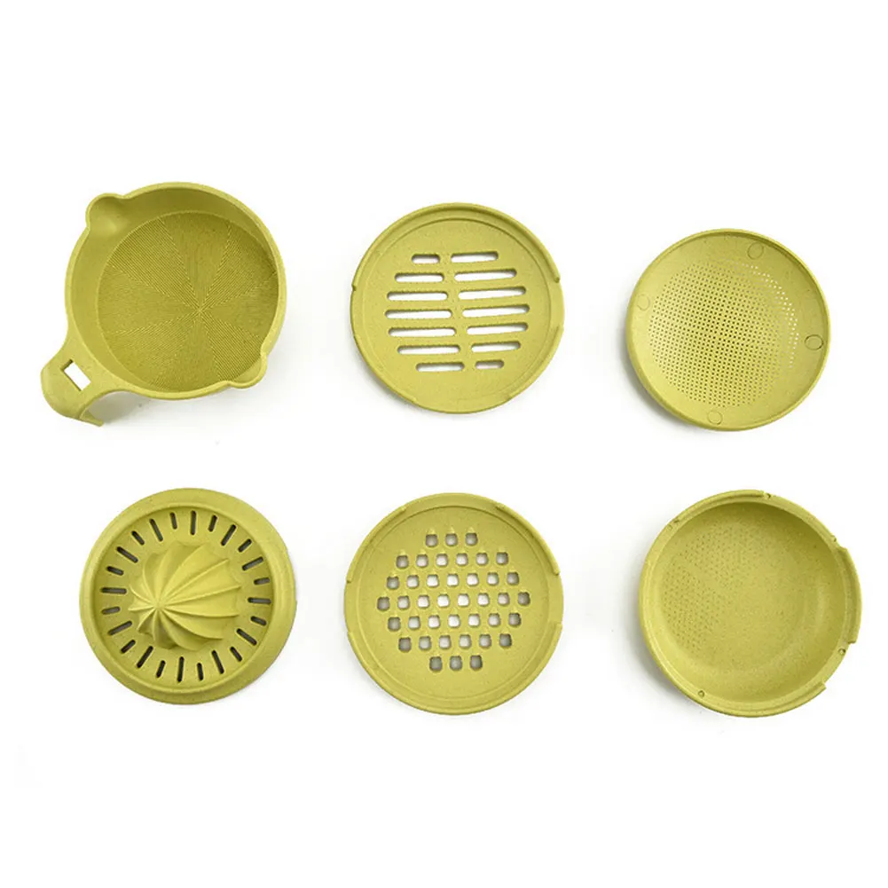 1Set Portable Baby Feeder Food Processor Smasher Manual Grinding Bowl Manual Baby Food Grinder Kids Food Grinding Bowl Green