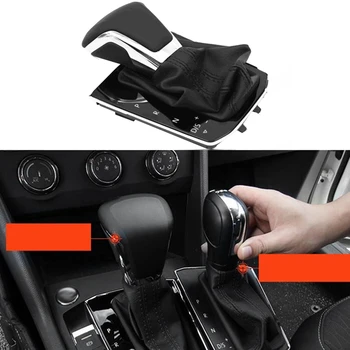 

Car Gear Shift Knob Shift Lever Head Switch Dust Cover Panel for Tiguan L 5NG 713 203 5NG713203