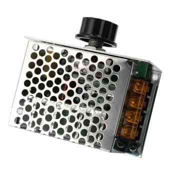 

4000W 220V SCR Voltage Regulator Speed Control Driver Dimming Dimmer Thermostat with Safety Protect Case
