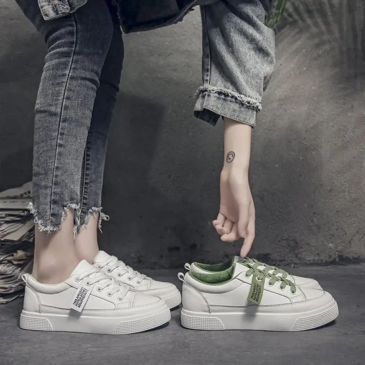 

2020 Spring New Style White Shoes Women's Korean-style Online Celebrity College Style INS WOMEN'S Shoes Versitile Fashion Flat S