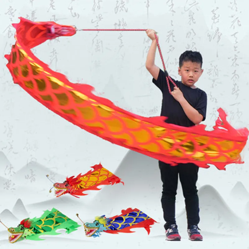 Chinese Style Dragon Dance Props For Children Carnival Festival Chinese New Year Square Performance Funny Practising Props