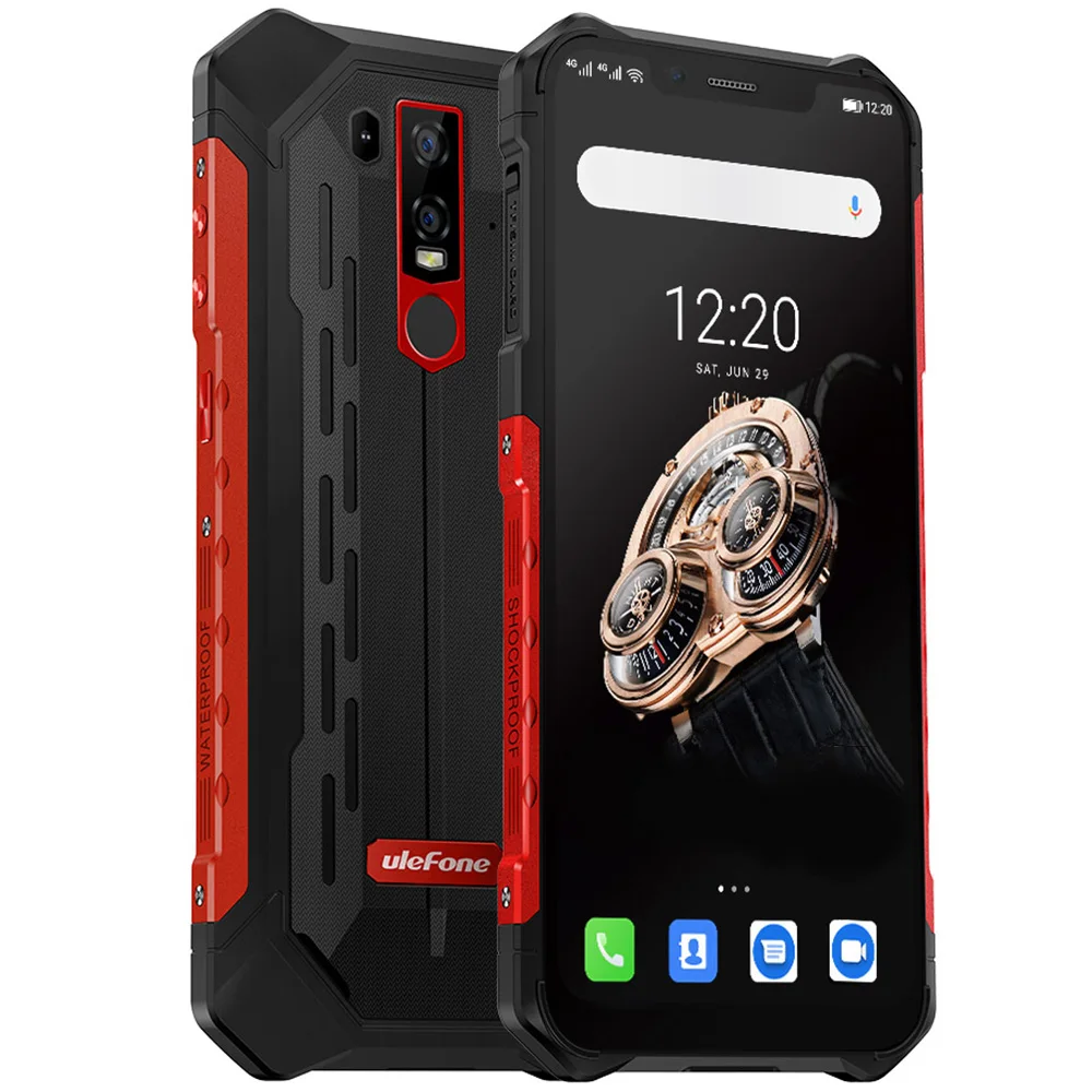 Смартфон Ulefone Armor 6S 4G 6 2 дюймов Android 9 0 ГБ ОЗУ 128 Гб ПЗУ IP68 IP69K 16MP + 8MP задняя камера 5000
