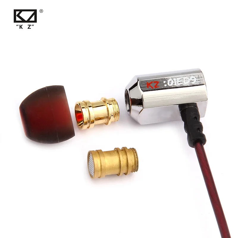 CCA KZ ED9 In Ear Earphones Headset Super Bowl Tuning Nozzles Earphone In Ear Monitors Hifi Earbuds With Microphone Transparent
