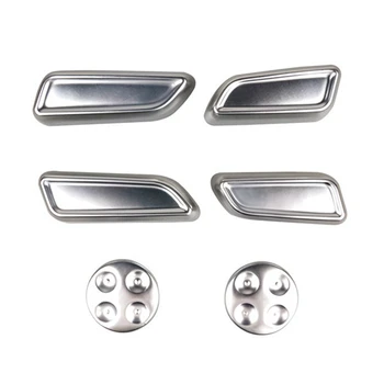 

Seat Adjustment Switch Button Cover Car Interior Aluminum Alloy Decor Trim Protector for Tesla Model 3