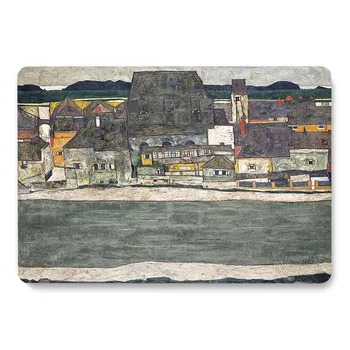 

Artwork Building House Pattern Laptop Case For MacBook Retina Air 11 12 13.3 New Pro 15.4 16 inch Cover shell