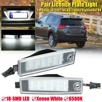 

Car Led License Plate Light For Toyota Highlander 2008 Rav4 2012 Lexus RX300 2000 For Scion xB Gen 2004 2005 2006 Car Rear Lamp