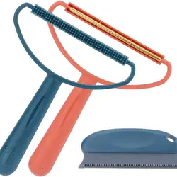 Portable Lint Remover Manual Plastic Handle Lint Roller Clothes Brush Tools Remover Manual Stripper for Sweater Coat
