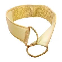 Высокий лен хлопок мягкий отшелушивающий ремешок для Ванной Щетка для душа Массаж Спа скруббер губка для здоровья кожи тела очистка KTC 66