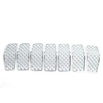 

7pcs/kit Front Grille Lid Trims ABS For Jeep Cherokee 14-18 Decoration Durable