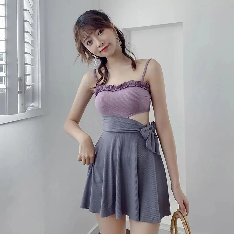 ワンピース水着 女性用 ハイウエスト キュート 女の子用 ビキニ 韓国ファッション ニューコレクション21 Aliexpress Women S Clothing