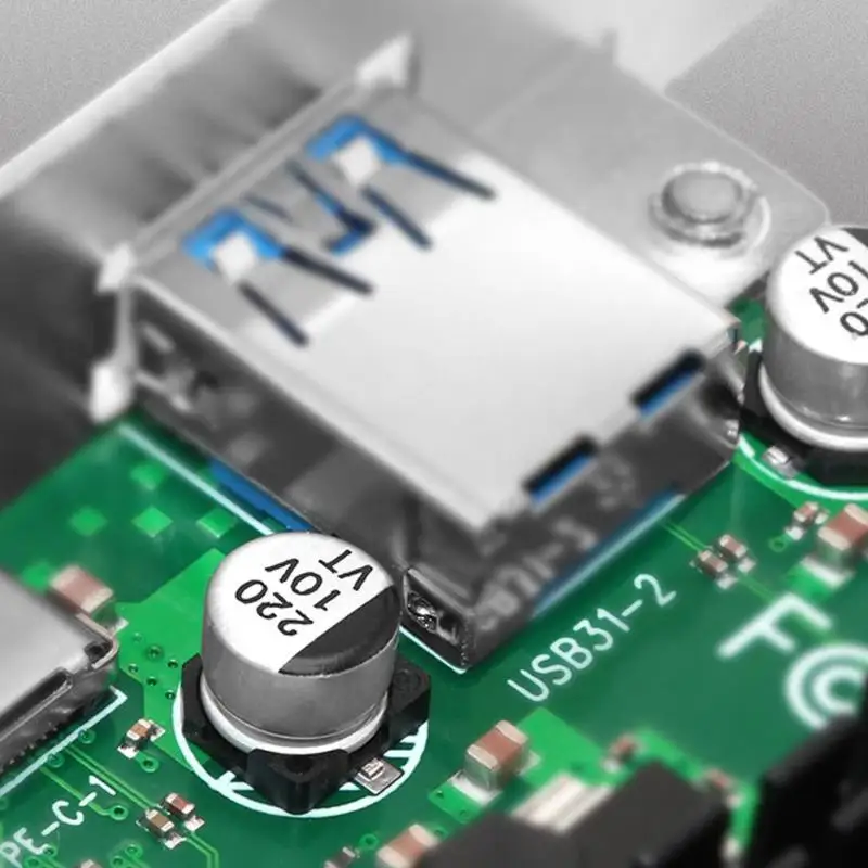 Настольная Материнская плата ПК PCI-E к USB3.1 type-c Двухпортовая плата расширения pcie 4x к usb 3,1 type-A адаптер SuperSpeed