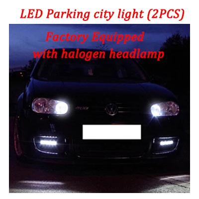 Parking light 2P Без ошибок для VW Golf 4 MK4 GTI светодиодный светильник для интерьера комплект+ лампа заднего хода+ боковой габаритный светильник s+ номерной знак+ парковочный светильник - Испускаемый цвет: Parking light 2P