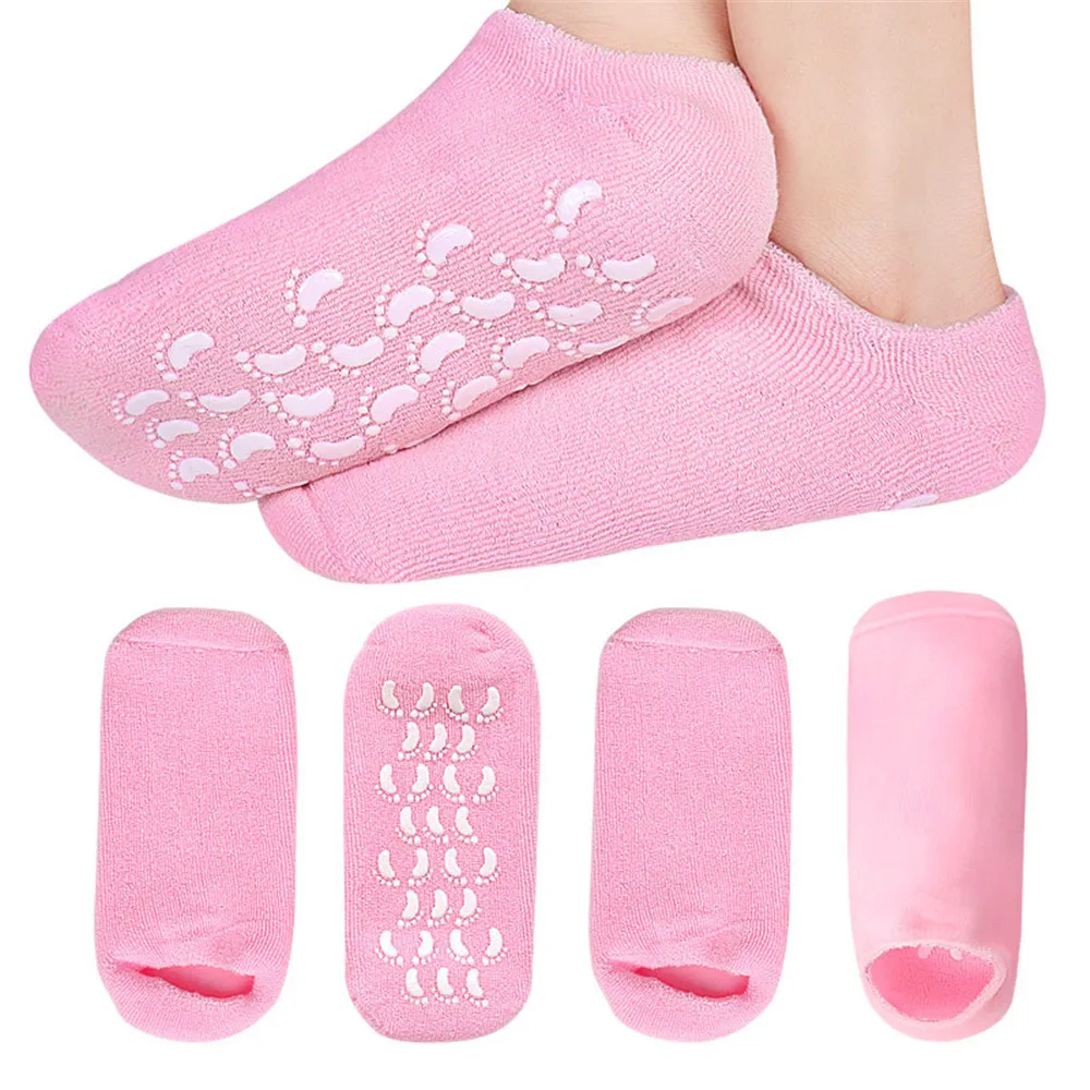 

1 Pair Moisturizing Whitening Exfoliating Foot Mask Gloves Spa Gel Socks Hand Mask Feet Care Tool Beauty Cotton Socks