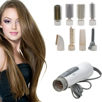 

8 In 1 Hot Air Brush Pro Hair Dryer Electric Hair Styling Tools For Salon &Home Ceramic Hair Straightener&Curler&Dryer Hair Comb