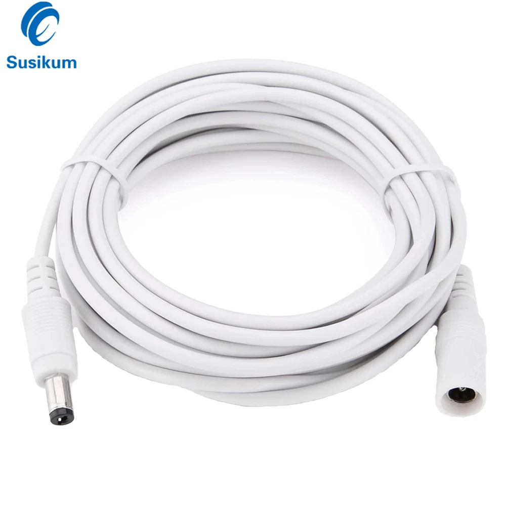 DC 12V Power Adapter Extension Cable 3M/5M/10M/15M/20M/30M DC Male Female Connector For CCTV Security Camera power extension cable