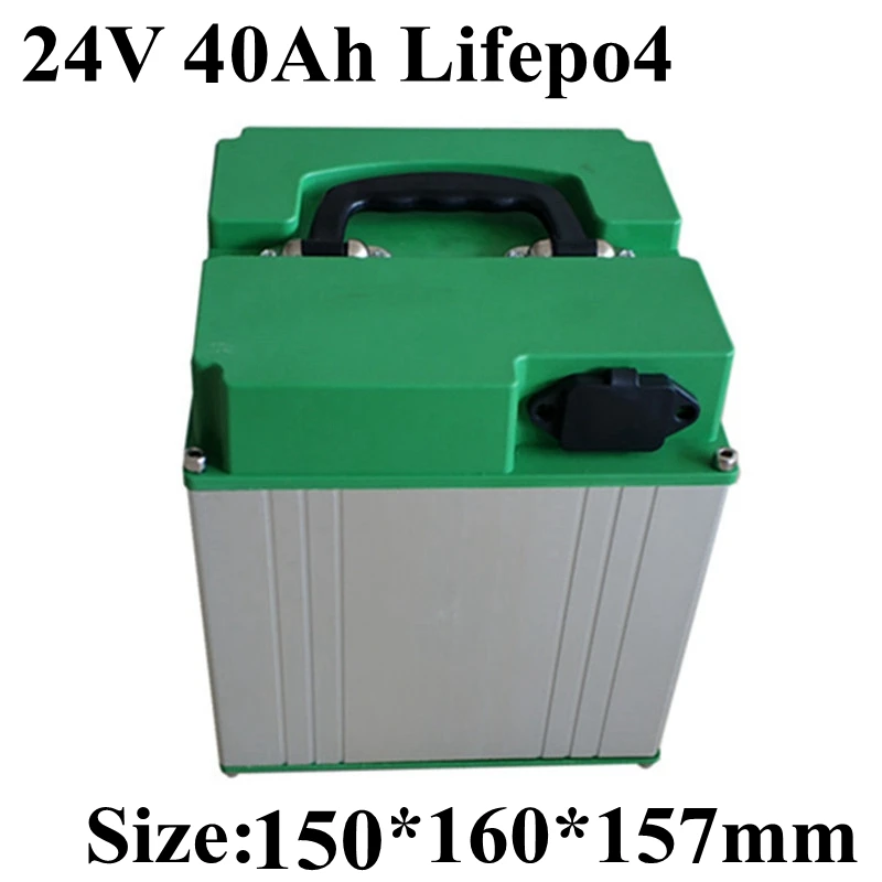 24v 40AH Lifepo4 40A BMS Ebike аккумуляторная батарея Fo мотор RV Солнечная энергия яхты Солнечный свет гольф автомобиль UPS литиевая батарея+ 5A