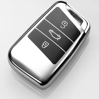 

TPU car key case key cover For Volkswagen VW 2016 2017 Passat B8 Skoda Superb A7 car accessories solf full shell Car styling