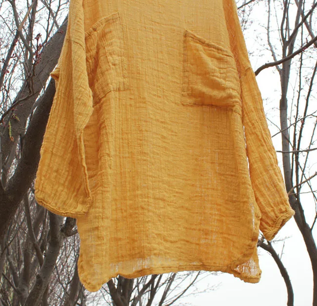 NINI WONDERLAND редкая текстура льняной свободной одежды для женщин, женские однотонные повседневные топы, футболки размера плюс, футболки весна-лето
