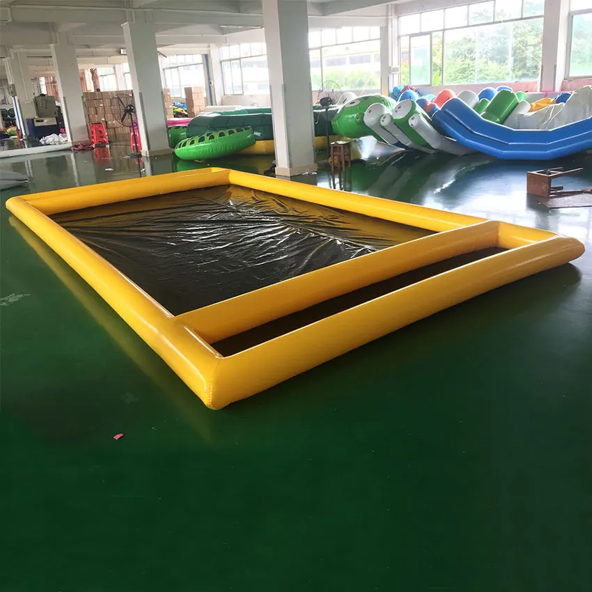 PVC Portable Airtight Cleaning Inflatable Car Wash Mat, Inflatable Car Water Collector Containment Mat 3