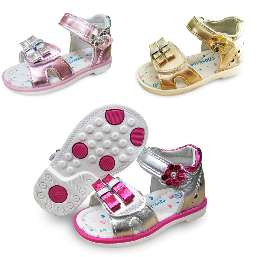 New 1pair Summer Baby Arch Support Orthopedic Sandals Girl Shoes,super