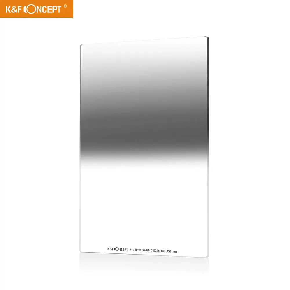 

K&F Concept Square Filter 100X150mm Reverse Neutral Density ND8 Filter 0.9 Graduated Multi Coated Compatible with Cokin Z Holder