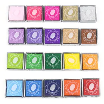 

20 Colors Ink Pad DIY Scrapbooking Album Finger Painting Inkpad Stamps Sealing Decoration
