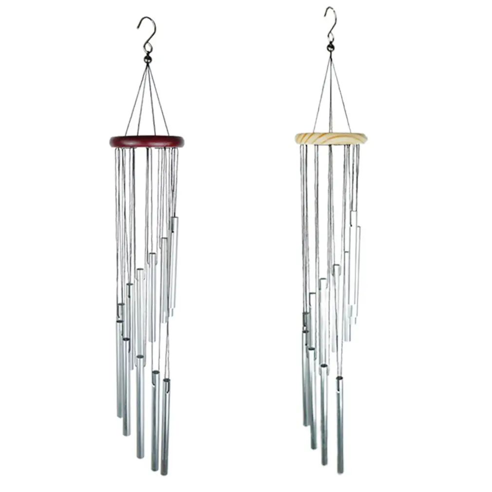 3 Type Outdoor Metal Wind Chimes 18 Inch Yard Garden Tubes Bell Copper Antique Wind Chime Wall Hanging Home Decor Wooden