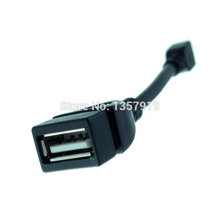 100pcs/lot Black Micro USB Host Cable OTG 10cm 5Pin Mini Usb Cable for Tablet PC Mobile Phone MP4 MP5 Smart Phone