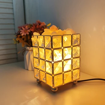 

Crystal Salt Stone Lamp Himalayan Salt Lamp Creative Bedroom Bedside Night Light Table Lamp Lighting For Party Holiday Gift