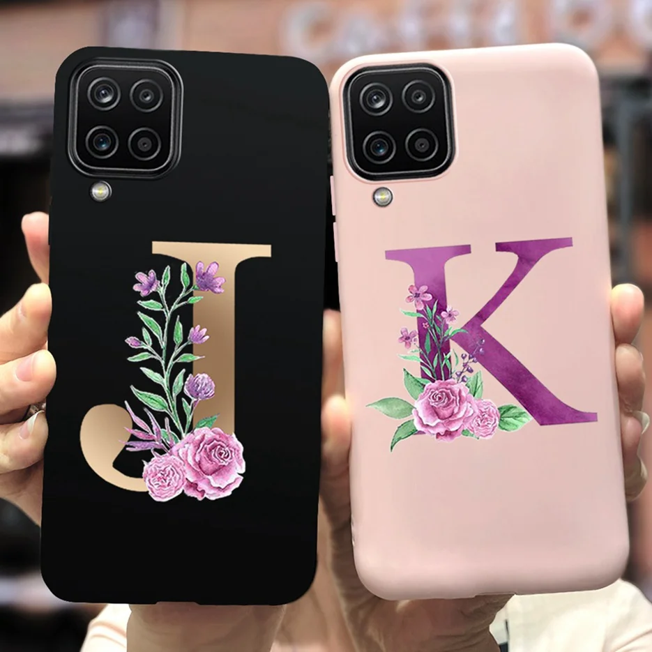 Funda con letras para Samsung Galaxy A12 A42 A52 5G, carcasa suave y delgada para Samsung A42 A52 5G A 12 42 52 SM-A426B