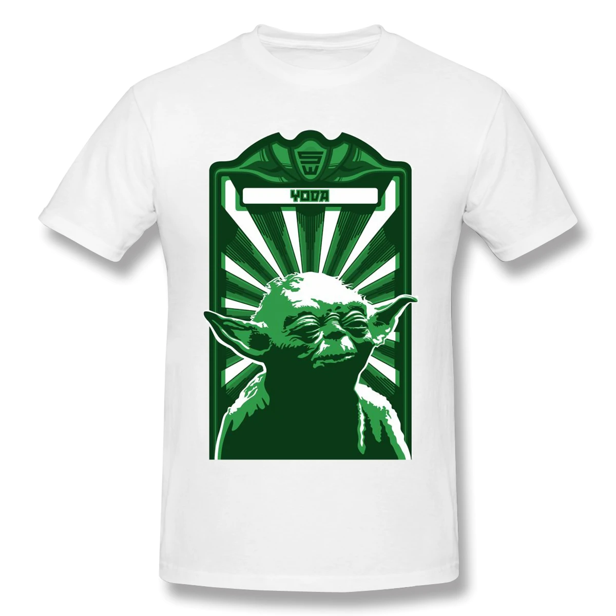 

Men mandalorian T-Shirts Funny Round Neck Short Sleeve Tops Yoda Star Wars Pure Cotton Tees Funny Harajuku tShirt