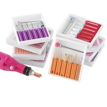 7 шт. набор керамических алмазных сверл для ногтей, фрезы для электрического маникюра, педикюра, машина для удаления геля, крепкая пилка для ногтей