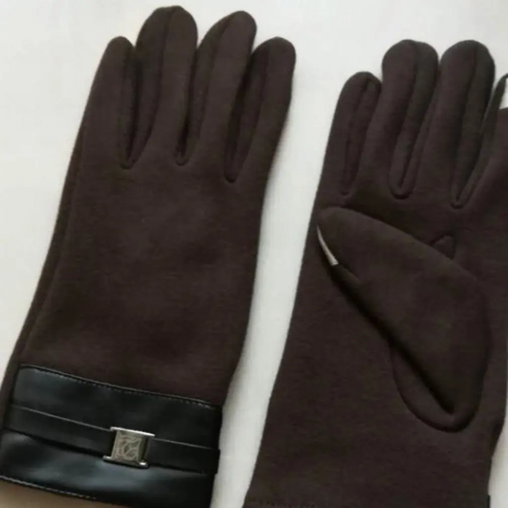 Мужские и женские зимние ветрозащитные уличные спортивные нескользящие перчатки для езды на велосипеде утолщенные теплые эластичные перчатки