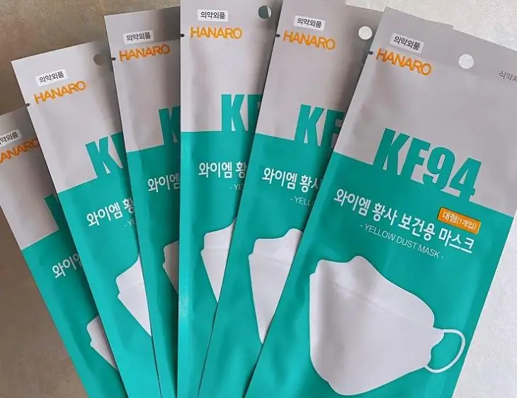 

Children KF94 Face Masks Non-woven Breathable Anti Dust Mouth Nose Covers Protection Non-disposable Mask 5pcs In stock