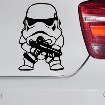 

EmpireYing Fighting Gun Star Wars Clone Soldier Cute Car Sticker Funny Cartoon Comic Child SUV Door Laptop Vinyl Decal Gifts