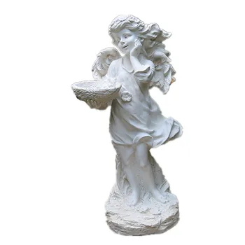 

65cm American Country Wings Angel Statue Resin Crafts Beautiful Figure Arts Sculpture Outdoor Garden Courtyard Decoration R2949