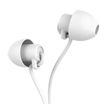 

In Ear Wired Earphone Noise Cancelling Sport Gift With Microphone Silicone Sleeping 3.5mm Stereo Hands Free Portable Universal